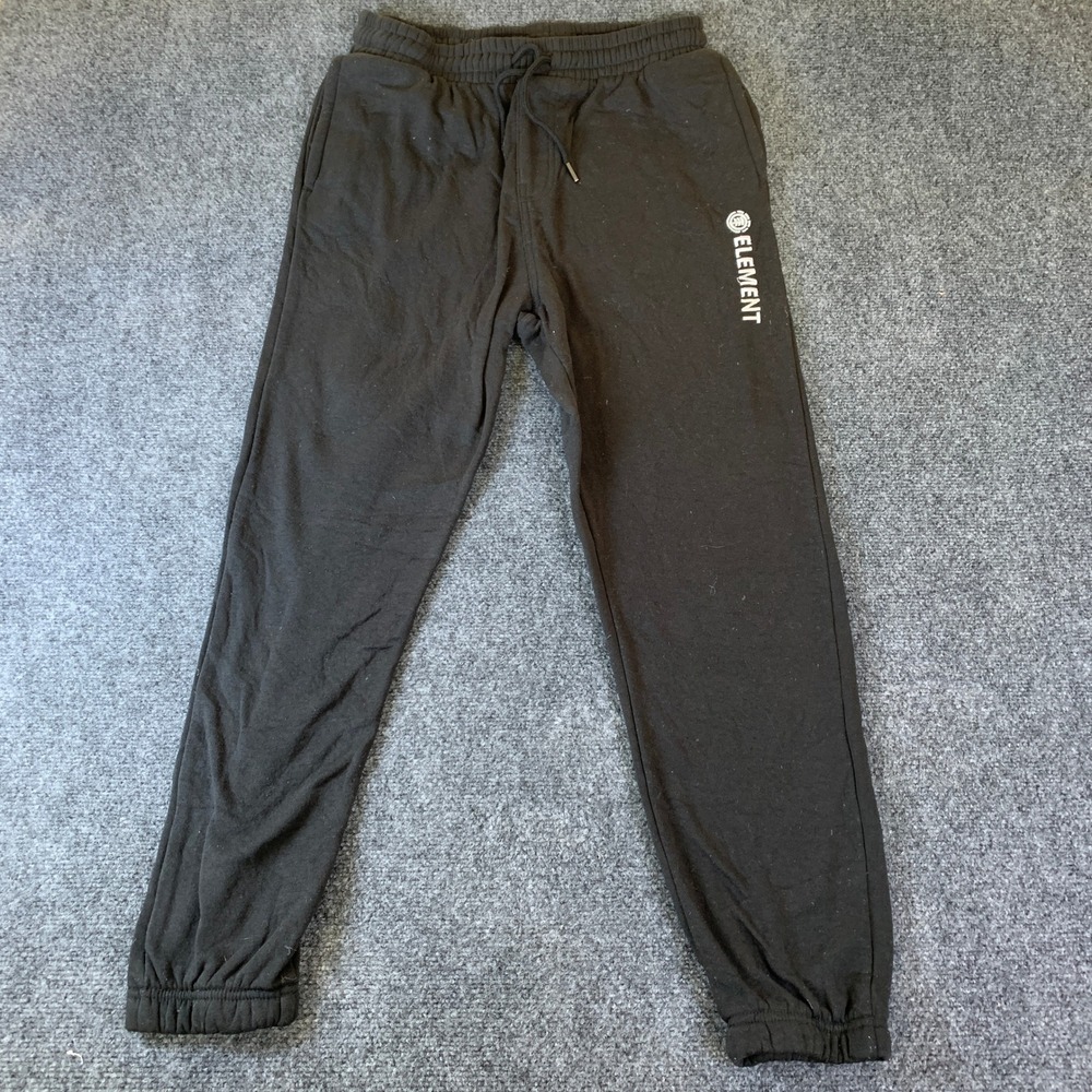Element Jogger Sweatpants Mens Small Black Excellent Fleece Skater Drawstring